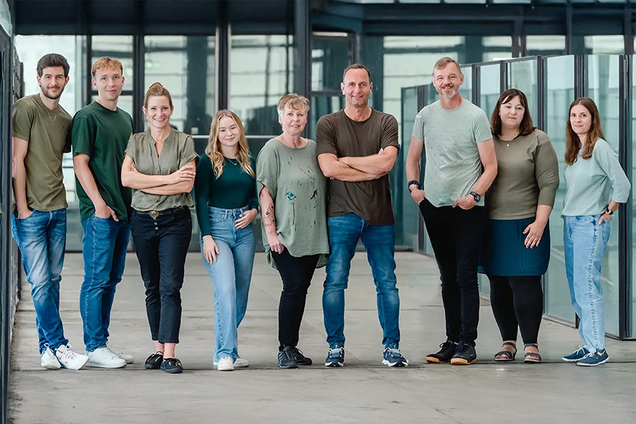 Guppenfoto von dem Betreuung Christan Luft Team